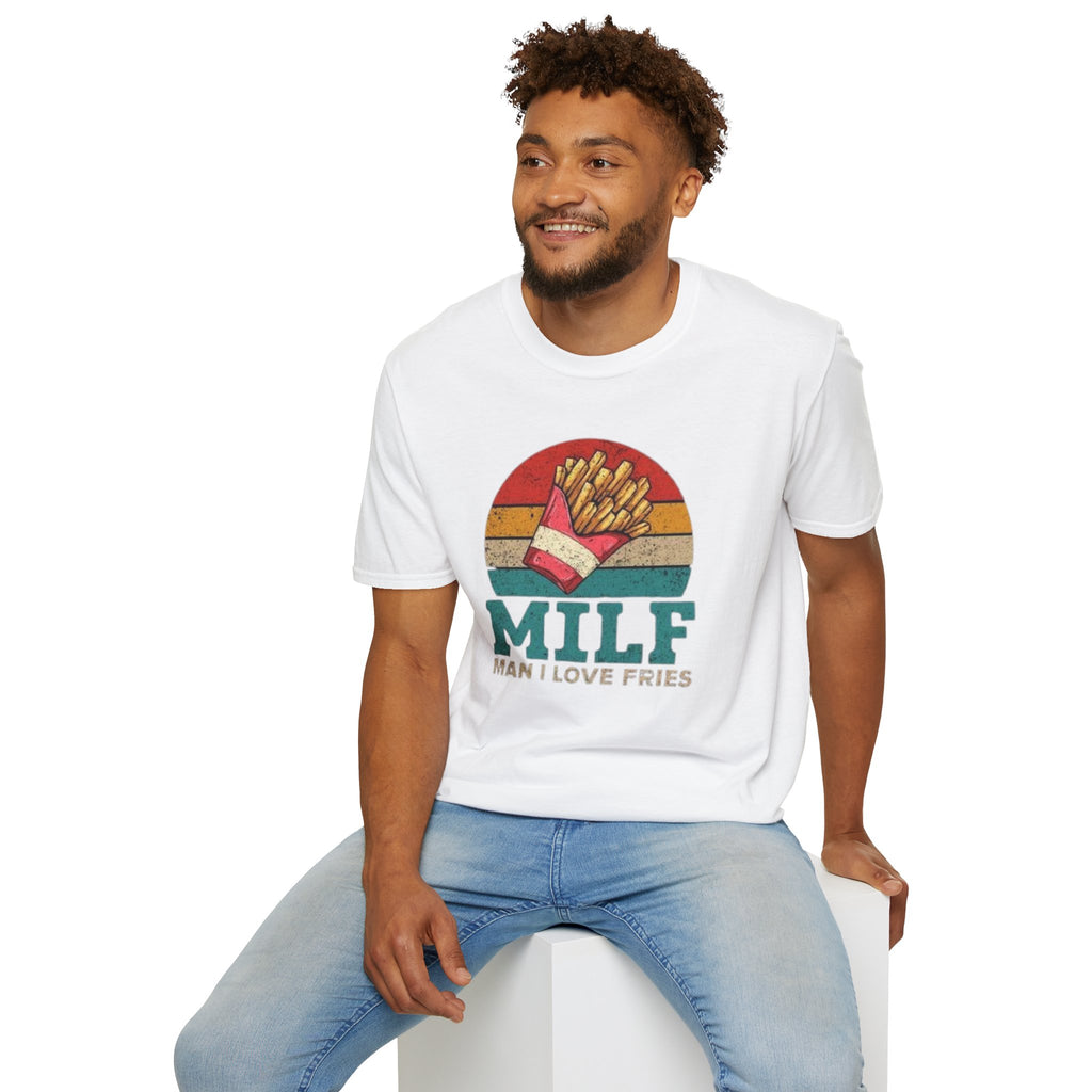 MILF T-Shirt — Retro "Man I Love Fries" Graphic Tee