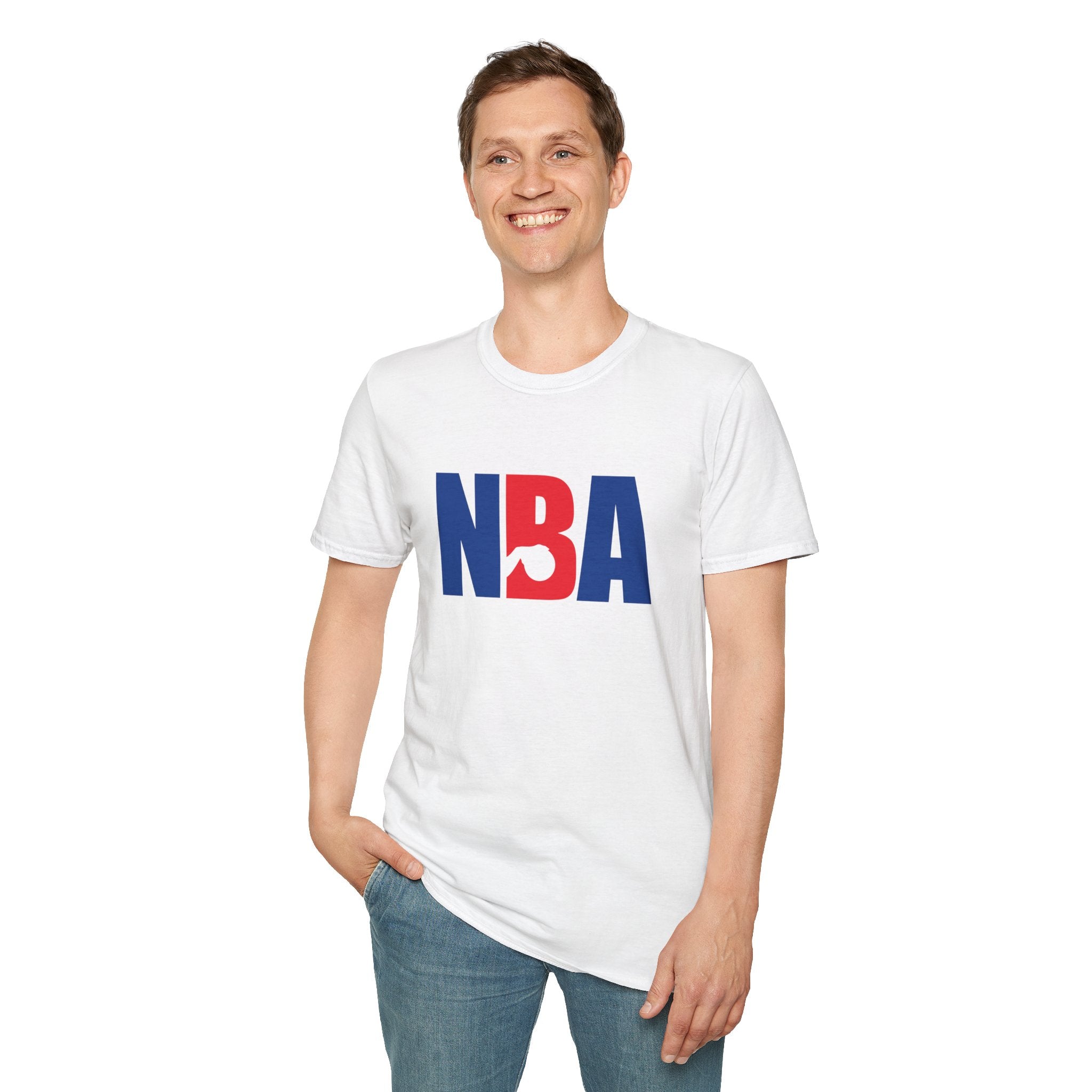 NBA Baskteball Logo Unisex Softstyle T-Shirt, Sports Tee