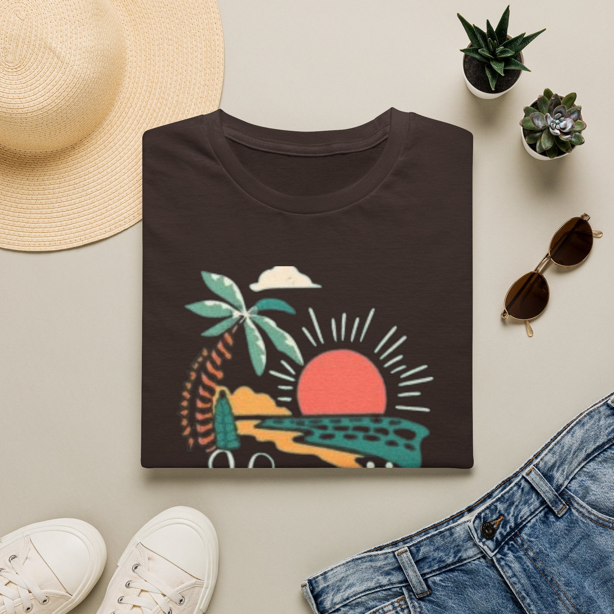Hawaii Sunset Palm T-Shirt