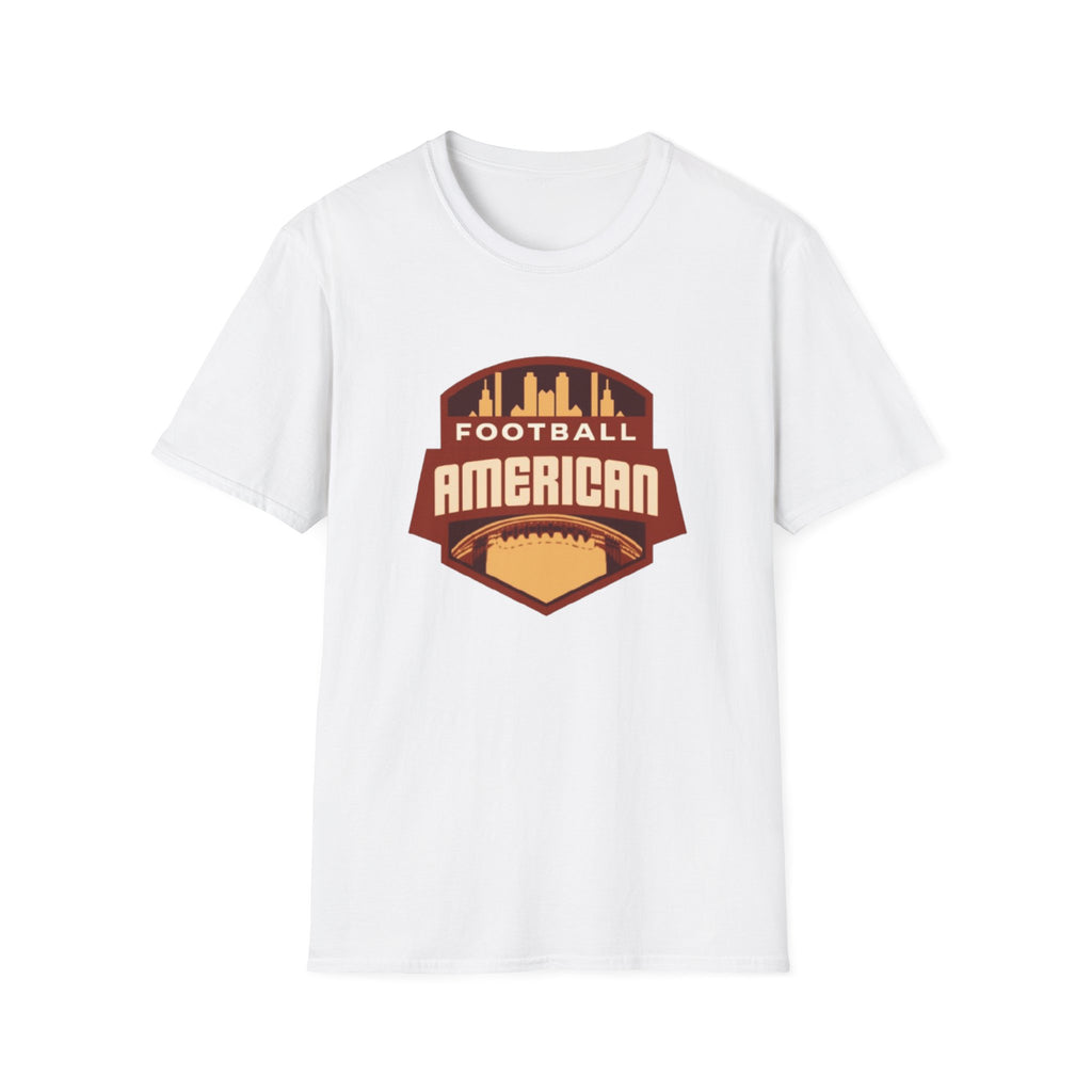 Vintage American Football T-Shirt – City Skyline Helmet Logo Retro Graphic Tee