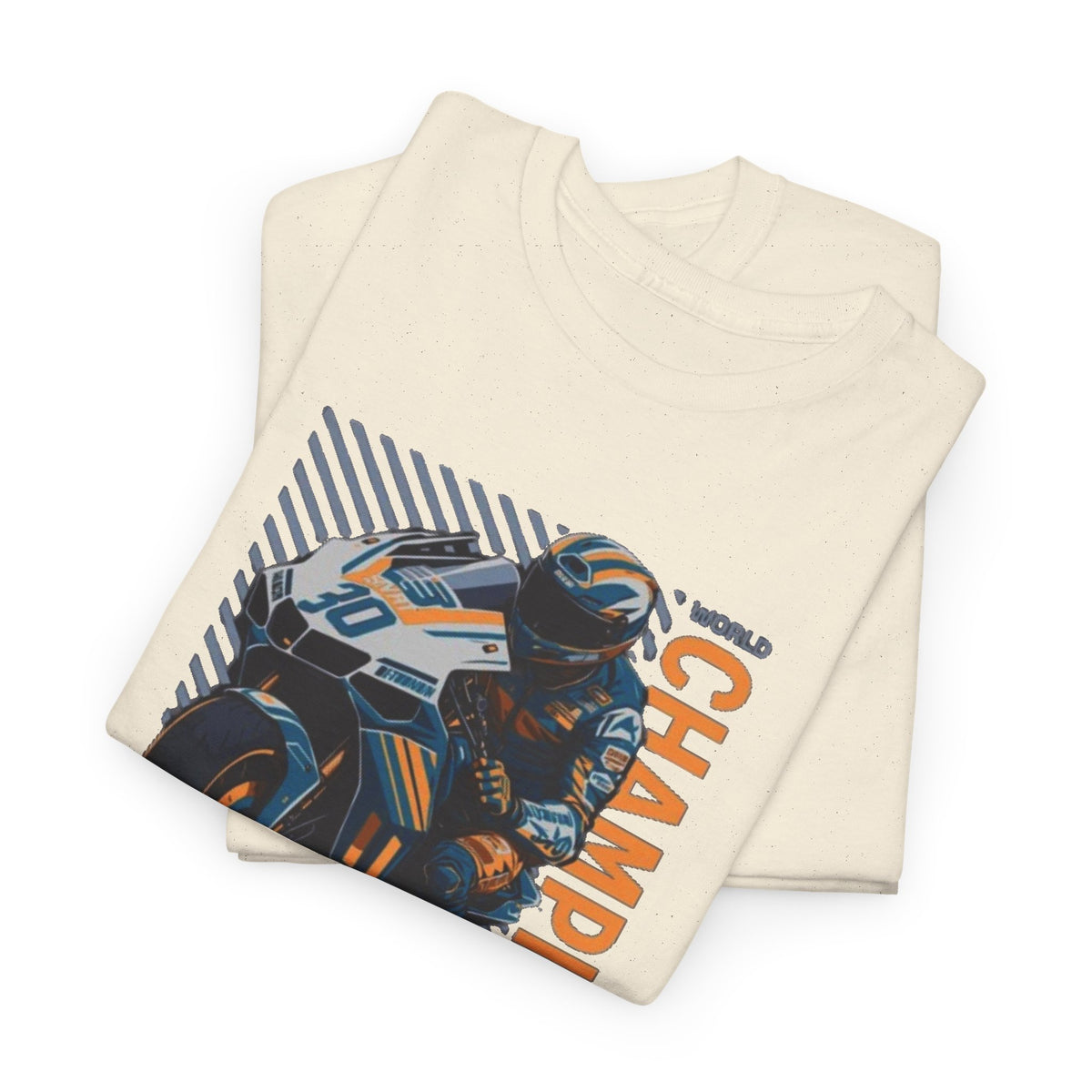 Motorcycle Champion Tee — Hyperdash Racing Graphic T‑Shirt